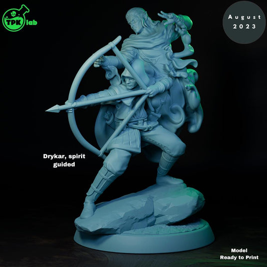 Drycar Rogue Archer, Spirit Guided | Tabletop Gaming Miniature | TPKLab