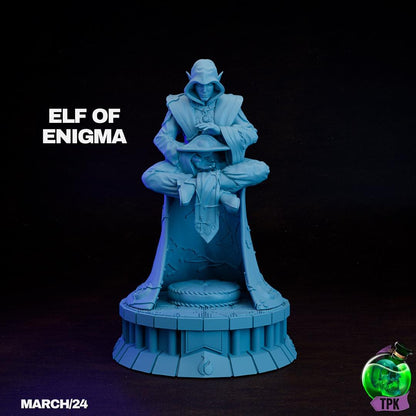 Elf of Enigma, Psychic Psionic Mage Sorcerer Wizard | Tabletop Gaming Miniature | TPKLab