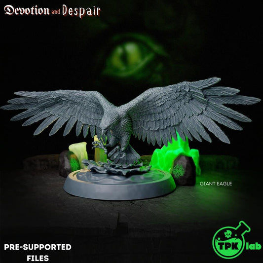 Giant Beasts, Wolf, Eagle, Owl | Tabletop Gaming Miniature | TPKLab