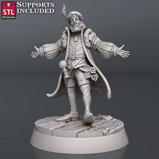 Antique Dealer NPC Set | Tabletop Scale | D&D TTRPG Miniature | STL Miniatures