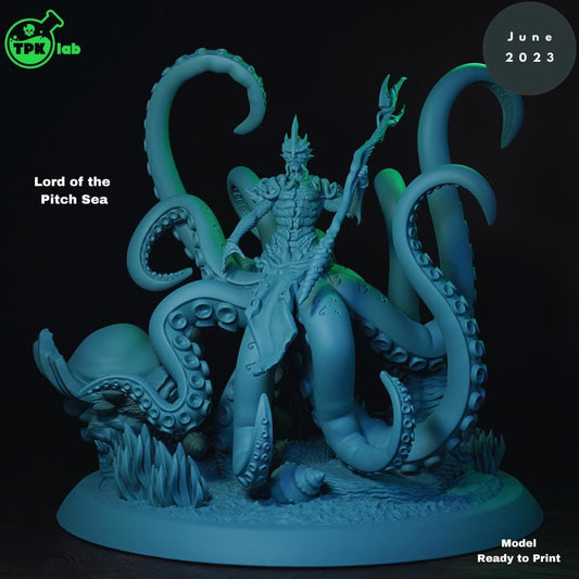 Lord of the Pitch Sea Merman Deep Sea Monster | Tabletop Gaming Miniature | TPKLab