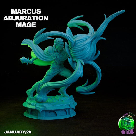 Marcus Abjuration Mage | Tabletop Gaming Miniature | TPKLab