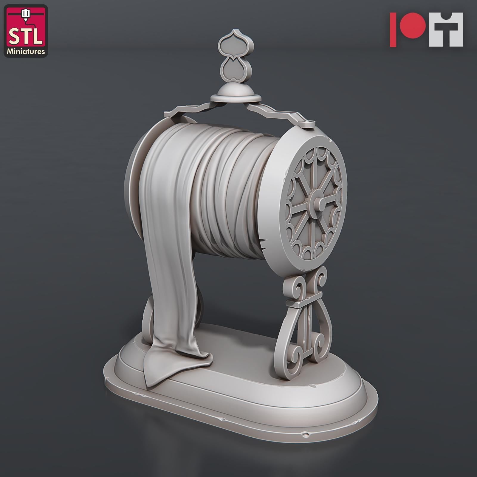 Bugbear Fabric Seller NPC Set | Tabletop Scale | D&D TTRPG Miniature | STL Miniatures