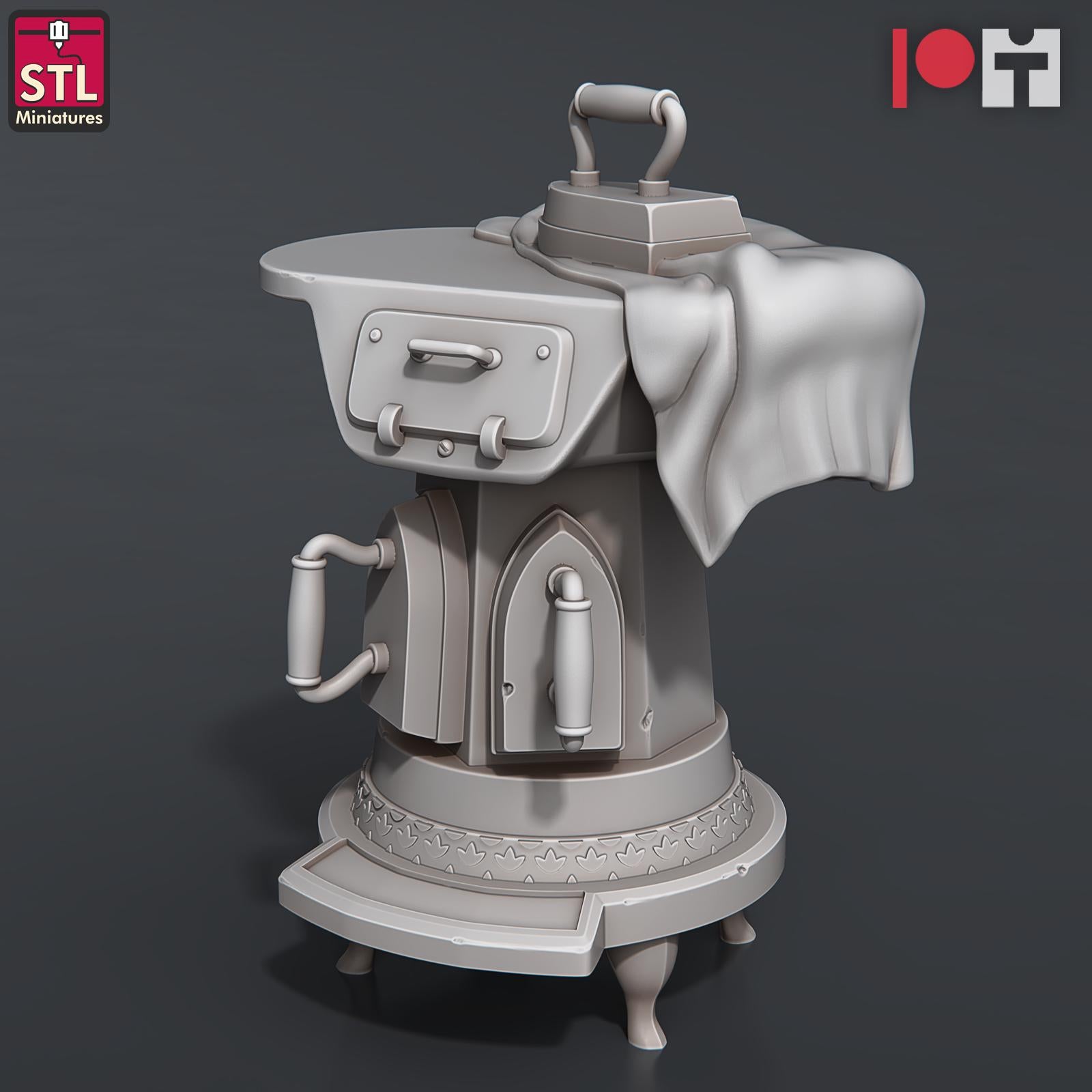 Bugbear Fabric Seller NPC Set | Tabletop Scale | D&D TTRPG Miniature | STL Miniatures