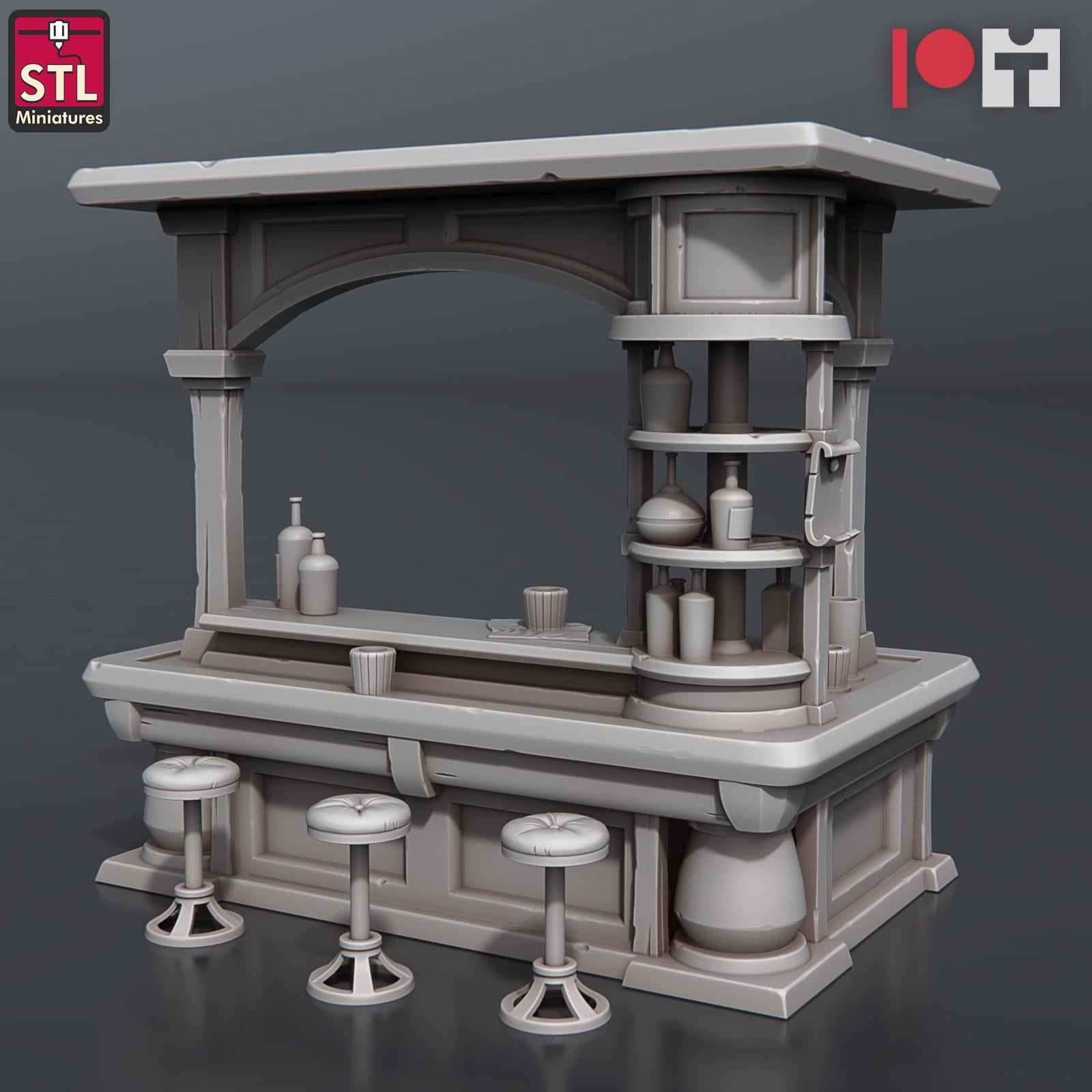 Casino NPC Set | Tabletop Scale | D&D TTRPG Miniature | STL Miniatures