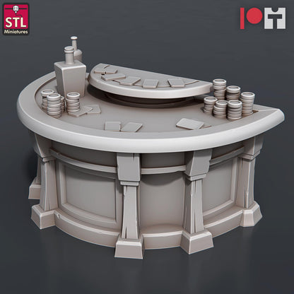 Casino NPC Set | Tabletop Scale | D&D TTRPG Miniature | STL Miniatures