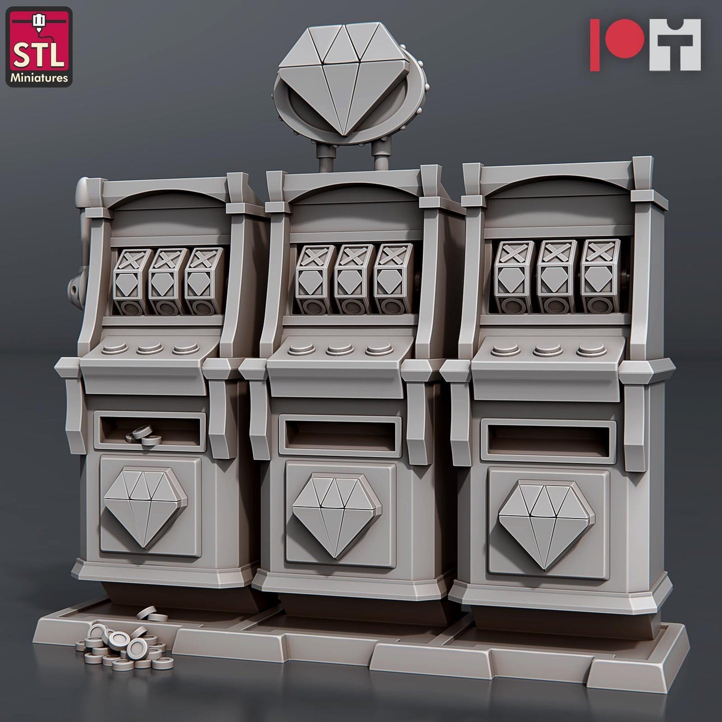 Casino NPC Set | Tabletop Scale | D&D TTRPG Miniature | STL Miniatures