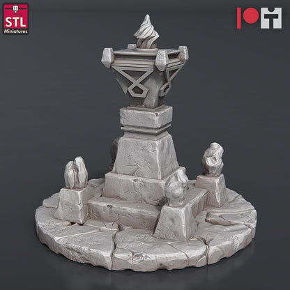 Dwarf Camp NPC Set | Tabletop Scale | D&D TTRPG Miniature | STL Miniatures