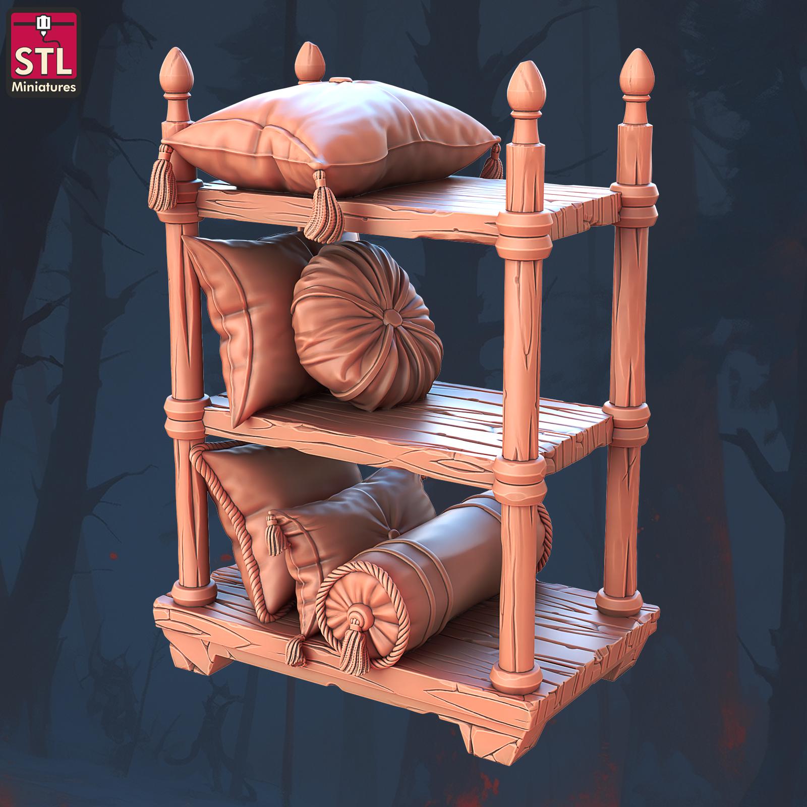 Flying Carpet Vendor Seller Set | Tabletop Scale | D&D TTRPG Miniature | STL Miniatures