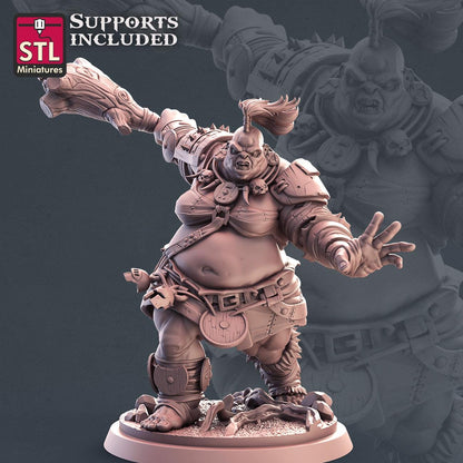 Giant NPC Set | Tabletop Scale | D&D TTRPG Miniature | STL Miniatures