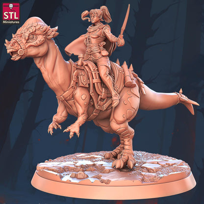 Modular Riders Set | Tabletop Scale | D&D TTRPG Miniature | STL Miniatures