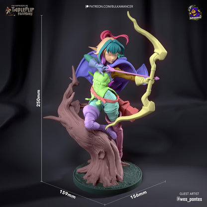 High Elf Archer | Resin Garage Kit Sculpture Anime Video Game Fan Art Statue | Bulkamancer Sculpts