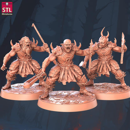Orc Camp NPC Set | Tabletop Scale | D&D TTRPG Miniature | STL Miniatures