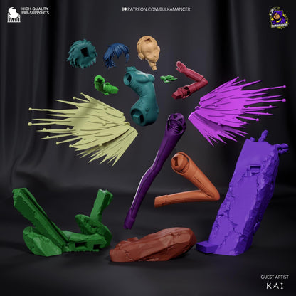 Hunter Android | Resin Garage Kit Sculpture Anime Video Game Fan Art Statue | Bulkamancer Sculpts