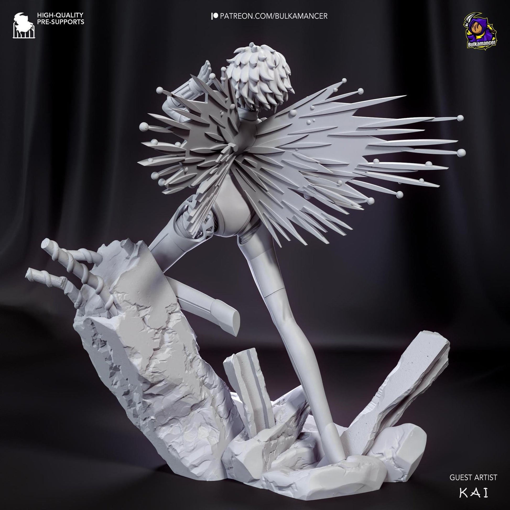 Hunter Android | Resin Garage Kit Sculpture Anime Video Game Fan Art Statue | Bulkamancer Sculpts