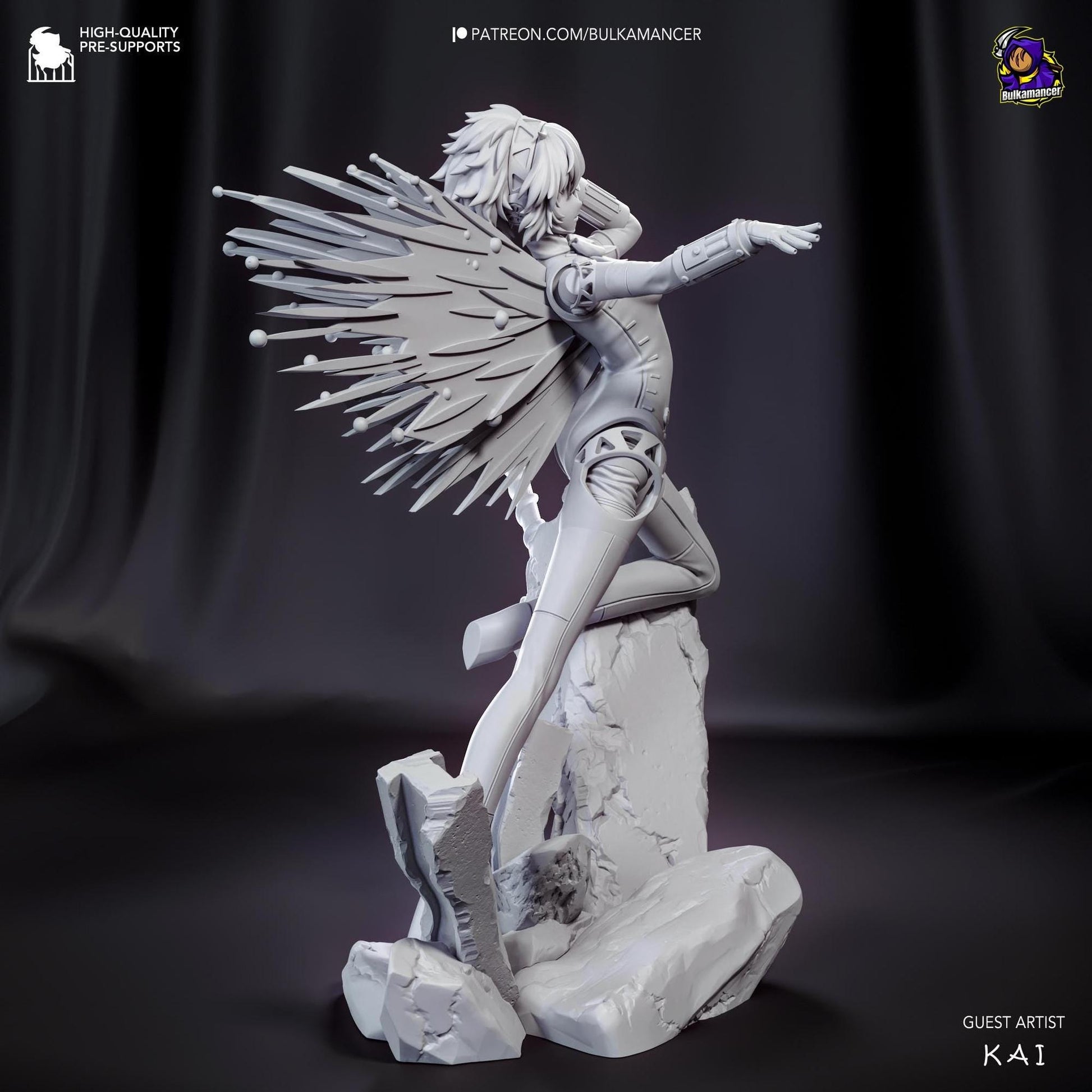 Hunter Android | Resin Garage Kit Sculpture Anime Video Game Fan Art Statue | Bulkamancer Sculpts