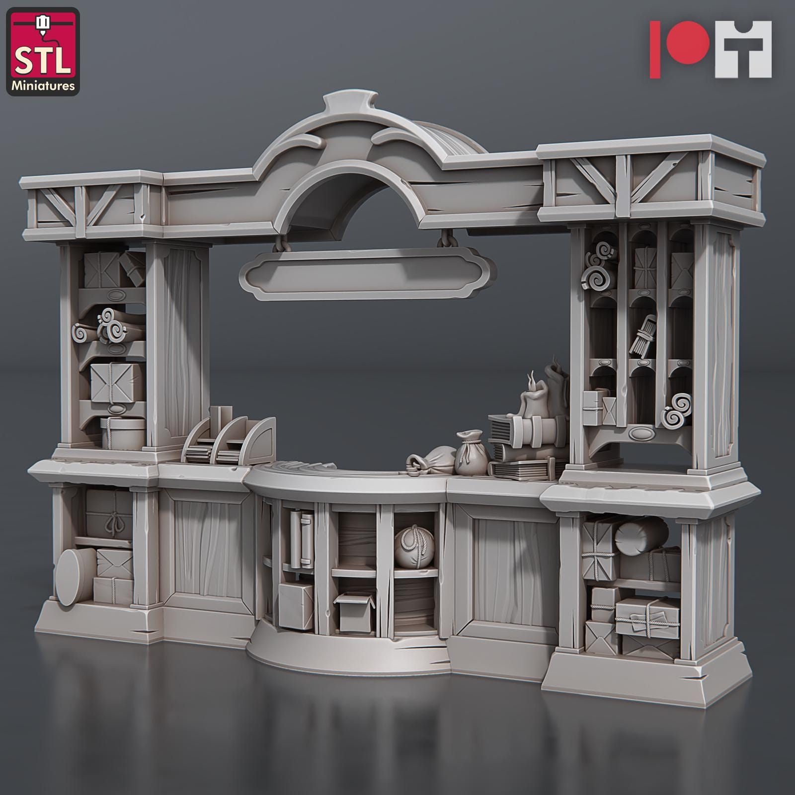 Post Office NPC Set | Tabletop Scale | D&D TTRPG Miniature | STL Miniatures