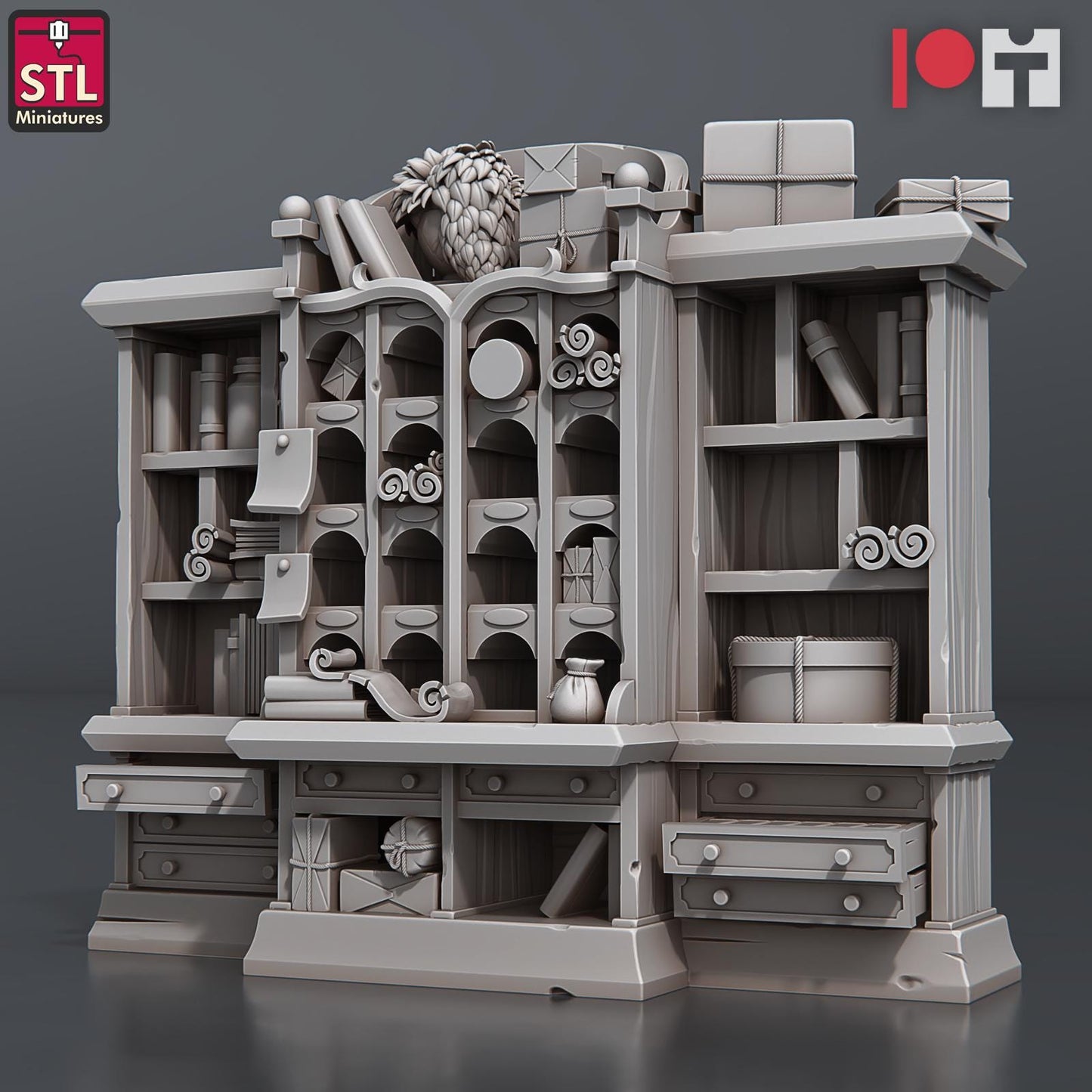 Post Office NPC Set | Tabletop Scale | D&D TTRPG Miniature | STL Miniatures