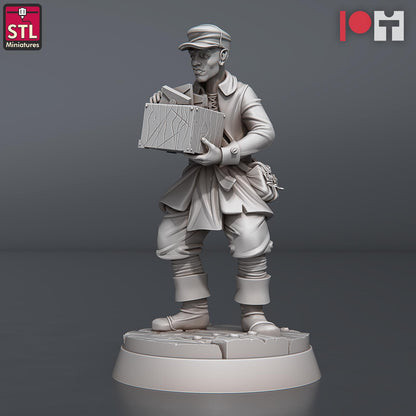 Post Office NPC Set | Tabletop Scale | D&D TTRPG Miniature | STL Miniatures