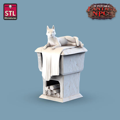 Potter NPC Set | Tabletop Scale | D&D TTRPG Miniature | STL Miniatures