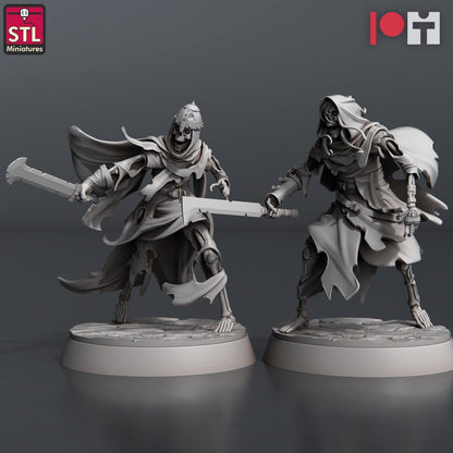 Reaver Knights Monster Set | Tabletop Scale | D&D TTRPG Miniature | STL Miniatures