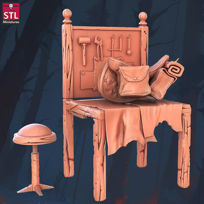 Saddlemaker NPC Set | Tabletop Scale | D&D TTRPG Miniature | STL Miniatures
