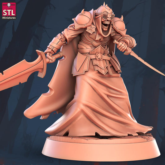 Shadow Knight Monster | Tabletop Scale | D&D TTRPG Miniature | STL Miniatures