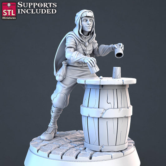 Street Gamblers NPC Set | Tabletop Scale | D&D TTRPG Miniature | STL Miniatures