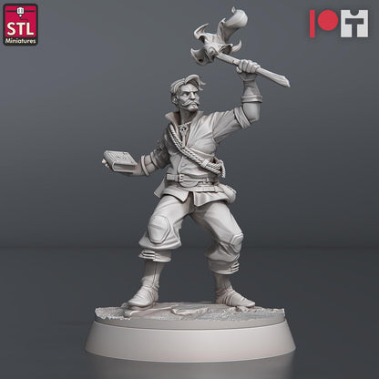 Treasure Hunters NPC Set | Tabletop Scale | D&D TTRPG Miniature | STL Miniatures