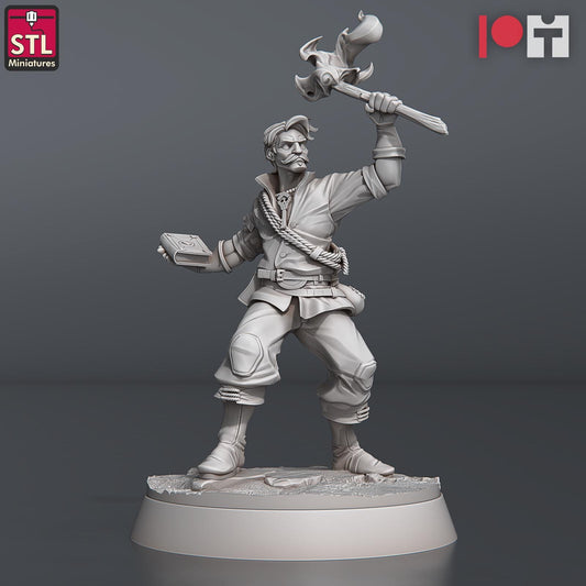 Treasure Hunters NPC Set | Tabletop Scale | D&D TTRPG Miniature | STL Miniatures