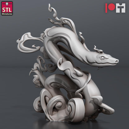 Vapor Snake Set | Tabletop Scale | D&D TTRPG Miniature | STL Miniatures