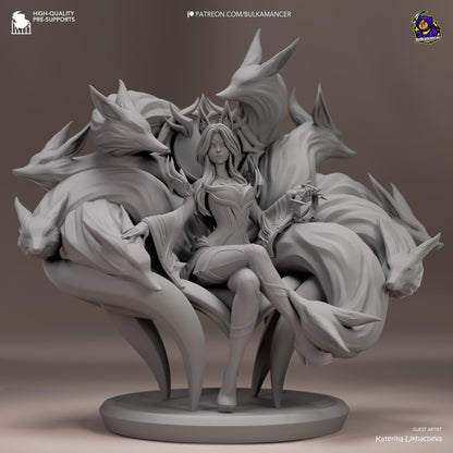 Legendary Kitsune | Resin Garage Kit Sculpture Anime Video Game Fan Art Statue | Bulkamancer Sculpts