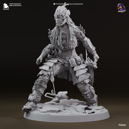 Machine Hunter | Resin Garage Kit Sculpture Anime Video Game Fan Art Statue | Bulkamancer Sculpts
