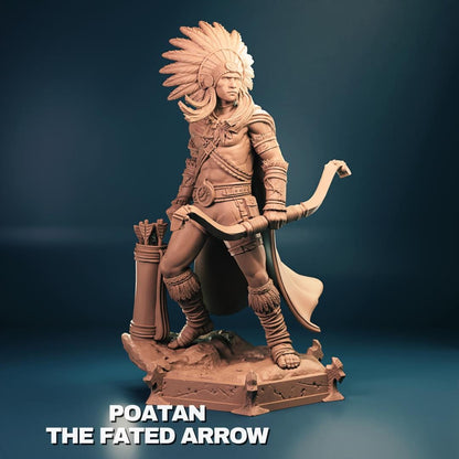 Poatan, the Fated Arrow | Tabletop Gaming Mini or Display Figure | TPKLab