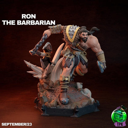 Ron the Barbarian | Tabletop Gaming Miniature | TPKLab