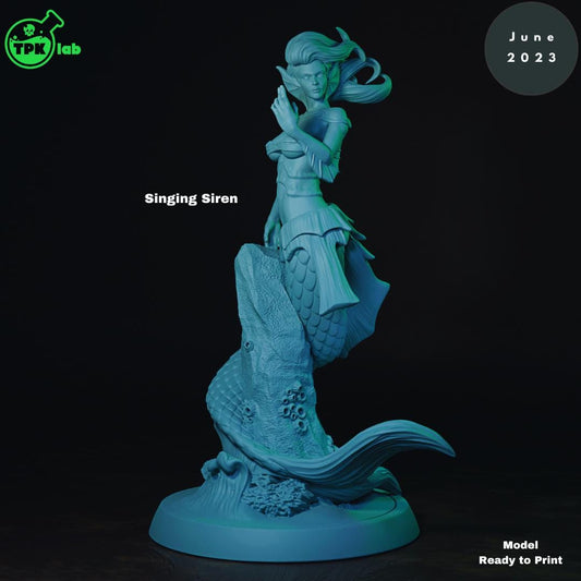 Sirens, Singing, Assassin, Underwater Ocean Monster | Tabletop Gaming Miniature | TPKLab