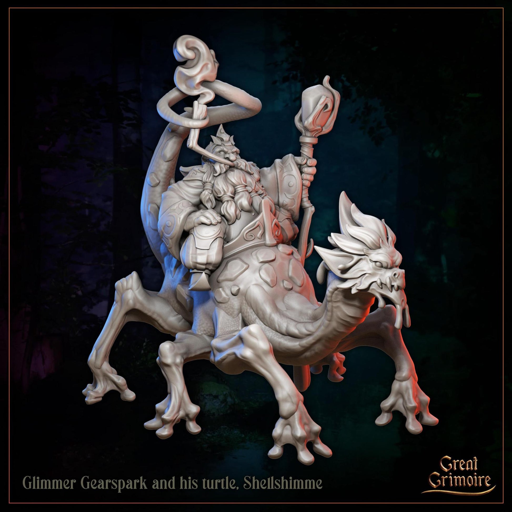 Unique Mystical Animal Allies for Gaming | Miniature Strange Beasts & Spirit Guardians | Tabletop Gaming 3D Print Miniature | Great Grimoire