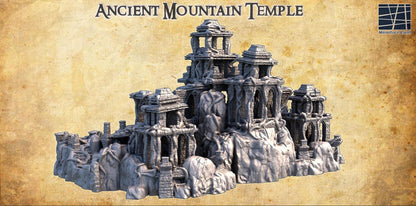 Ancient Mountain Temple | 28mm Scale Model Terrain | D&D TTRPG Playable 3D Printed Building | MiniatureLand