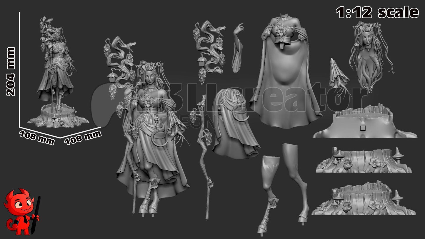 1:12 Bloom in the Feywild | Resin Garage Kit Figure Game D&D Fan Art | h3LL creator