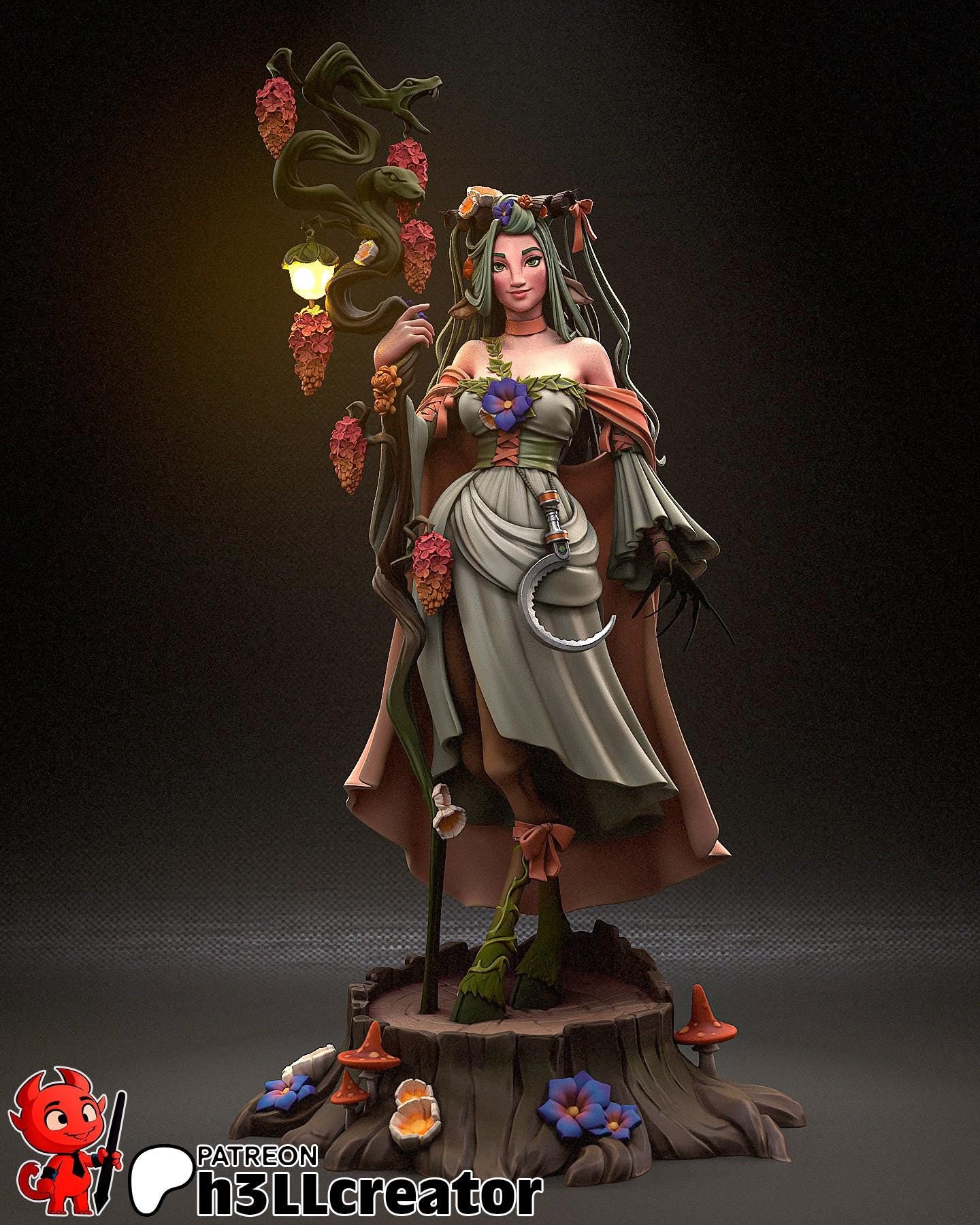 1:12 Bloom in the Feywild | Resin Garage Kit Figure Game D&D Fan Art | h3LL creator