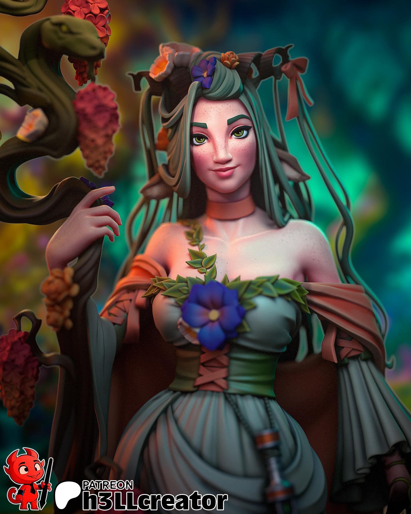 1:12 Bloom in the Feywild | Resin Garage Kit Figure Game D&D Fan Art | h3LL creator