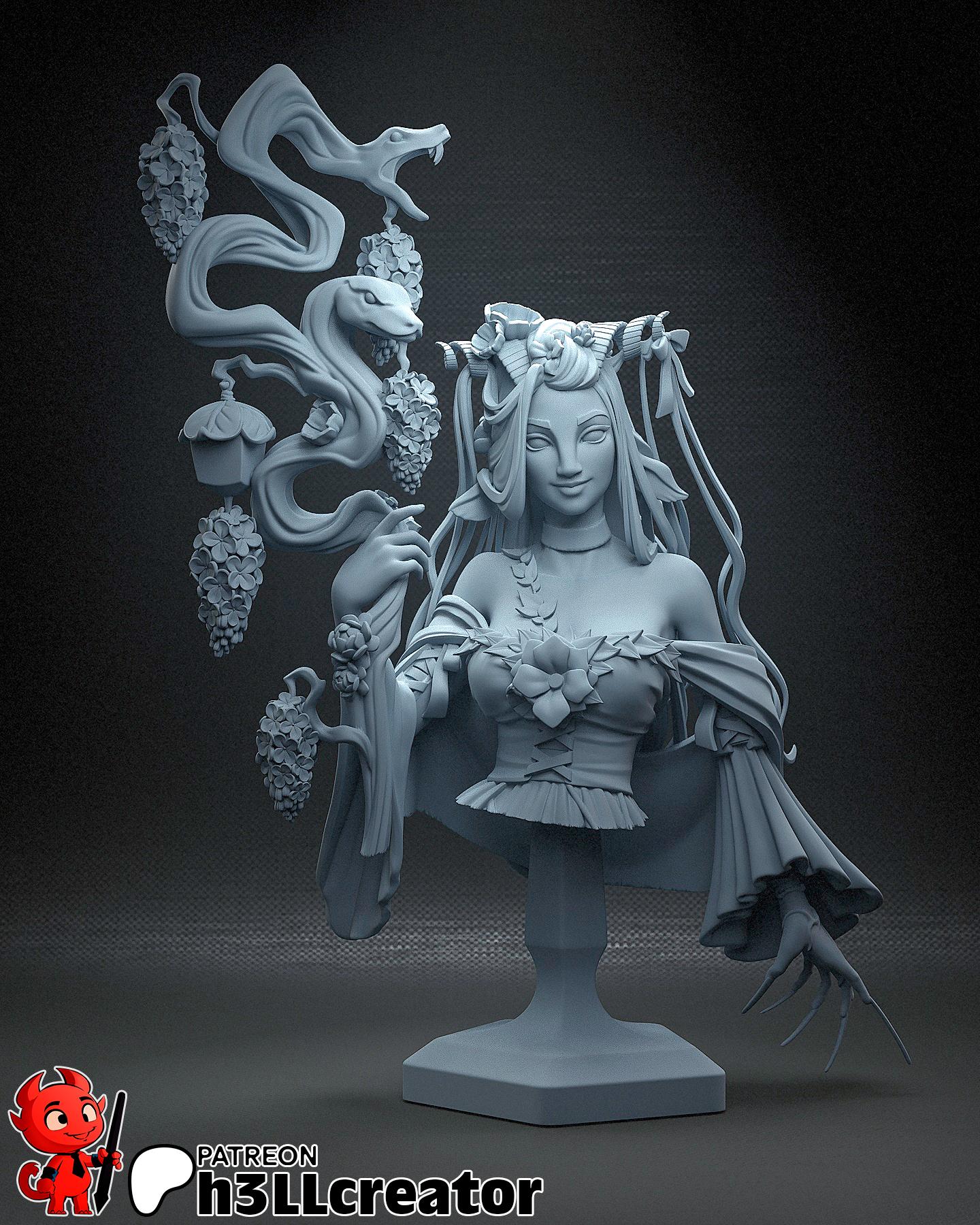 1:12 Bloom in the Feywild | Resin Garage Kit Figure Game D&D Fan Art | h3LL creator