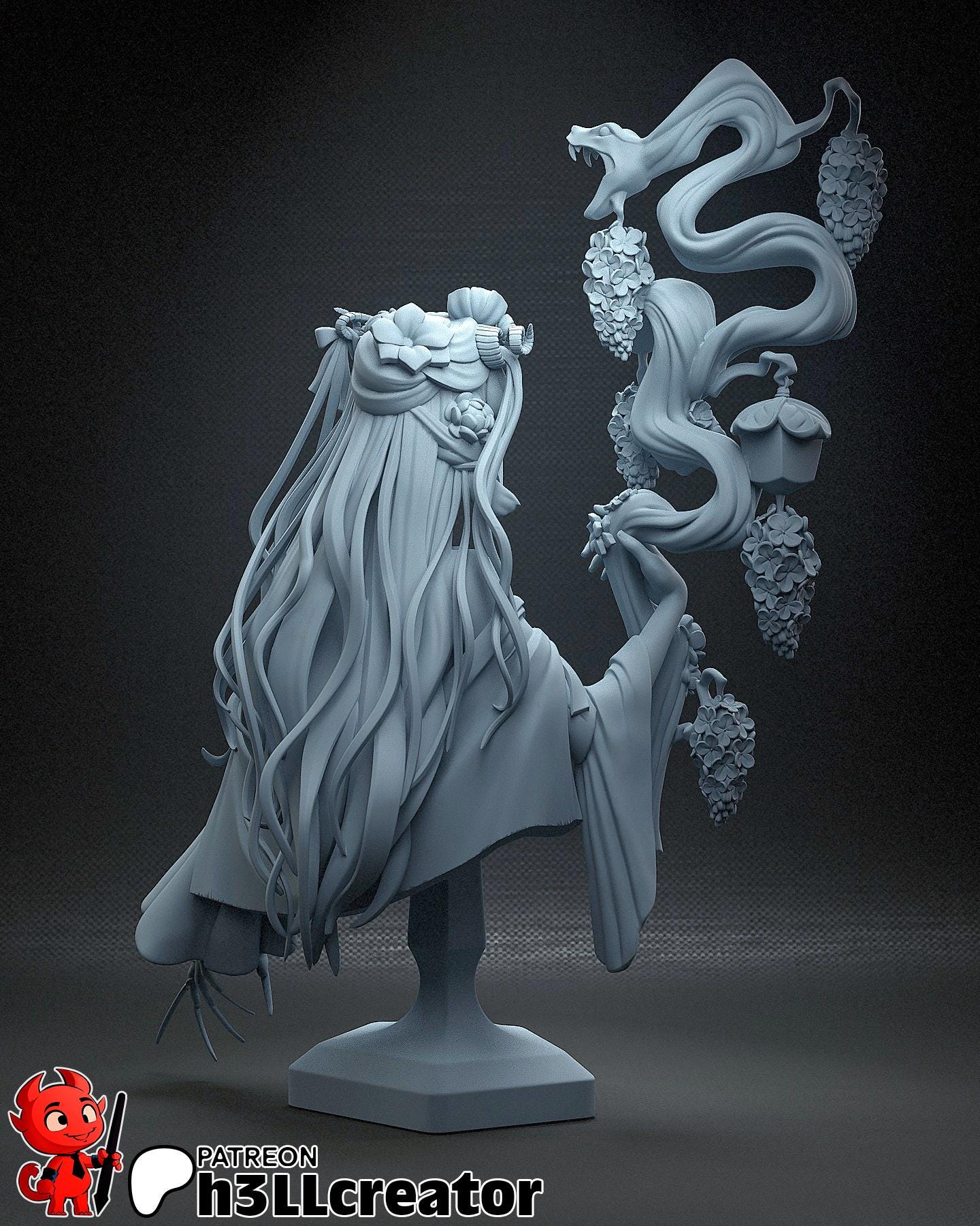 1:12 Bloom in the Feywild | Resin Garage Kit Figure Game D&D Fan Art | h3LL creator