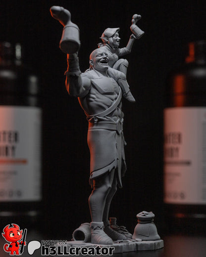 1:12 Friendship of Faith and Fury | Resin Garage Kit Figure Game Show Fan Art | h3LL creator