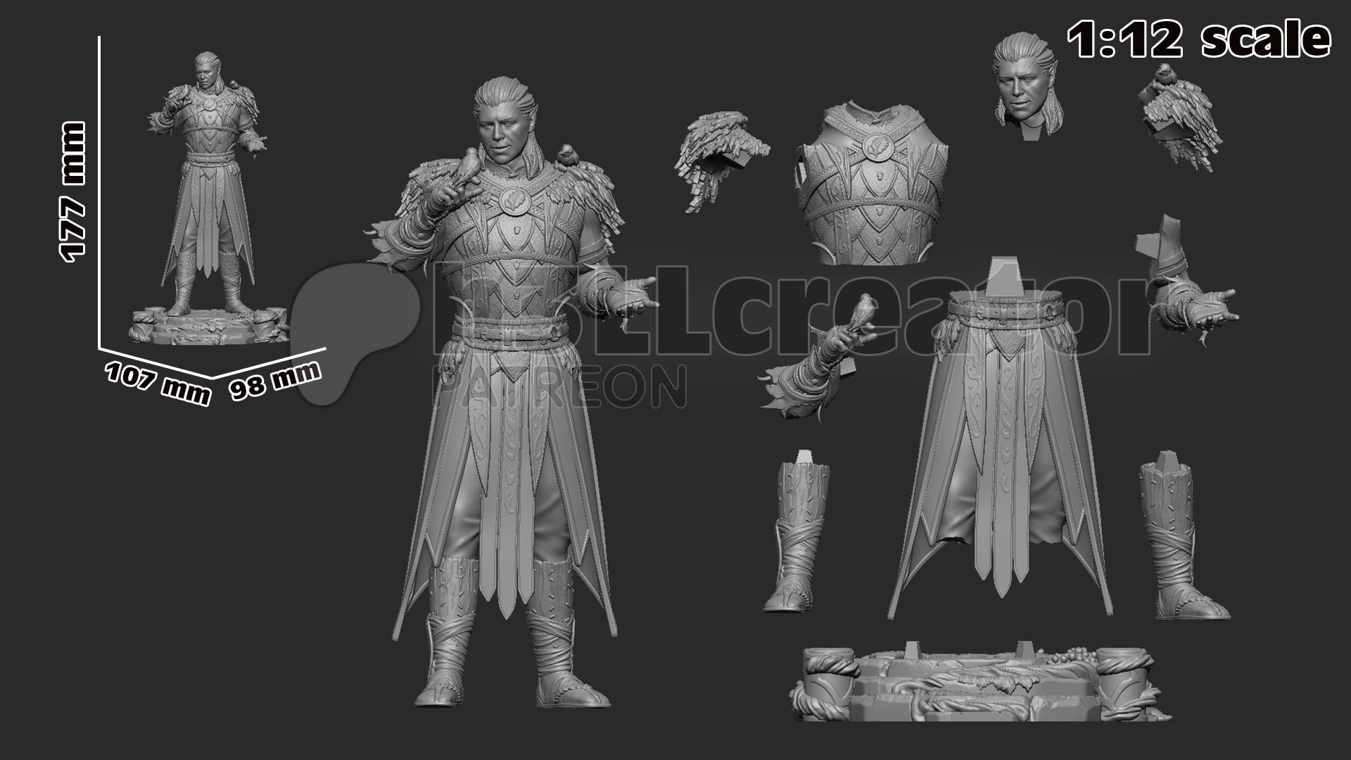 1:12 Protector of the Grove | Resin Garage Kit Figure Game D&D Fan Art | h3LL creator