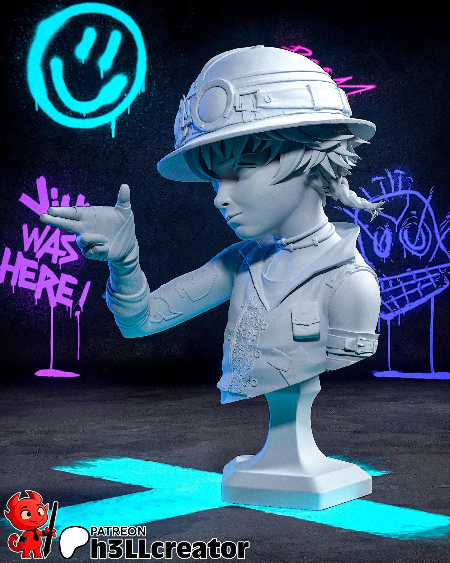 1:12 Spark of Hope | Resin Garage Kit Figure Show Fan Art | h3LL creator