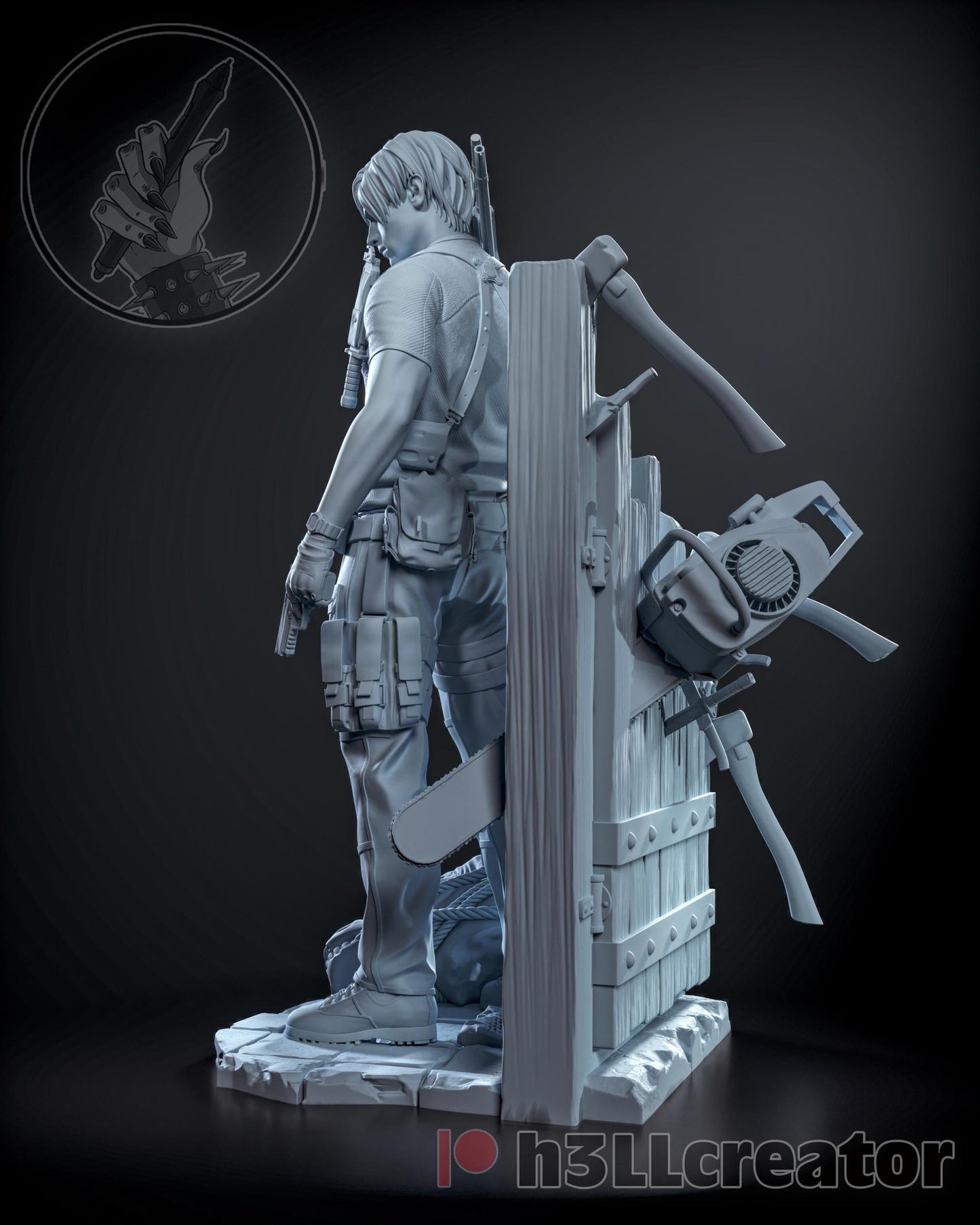 1:12 Rookie Turned Savior | Resin Garage Kit Figure Game Fan Art | h3LL creator