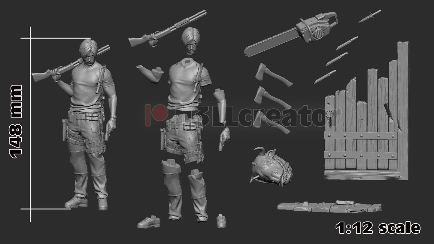 1:12 Rookie Turned Savior | Resin Garage Kit Figure Game Fan Art | h3LL creator