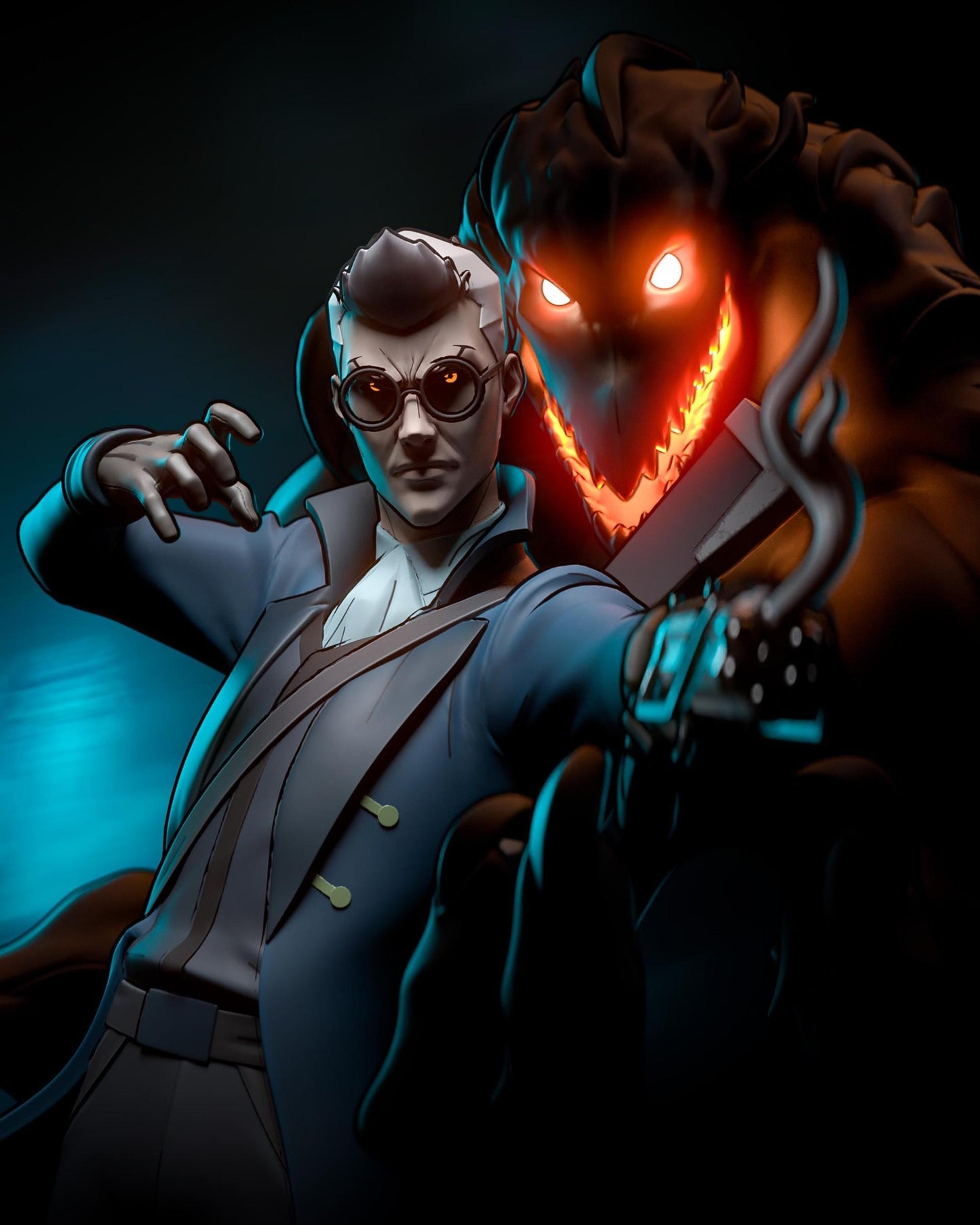 1:12 Gunslinger’s Curse | Resin Garage Kit Figure Game D&D Show Fan Art | h3LL creator