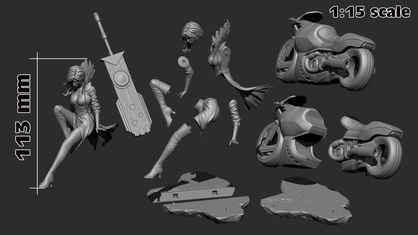 1:12 Song Unbroken | Resin Garage Kit Figure Game Fan Art | h3LL creator